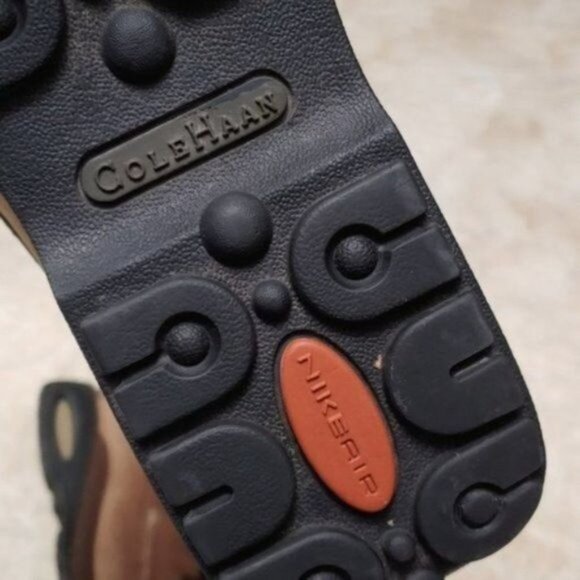 Cole Haan Nike Air Tan Lace Up Hiking Combat Boots 8B - Picture 10 of 12